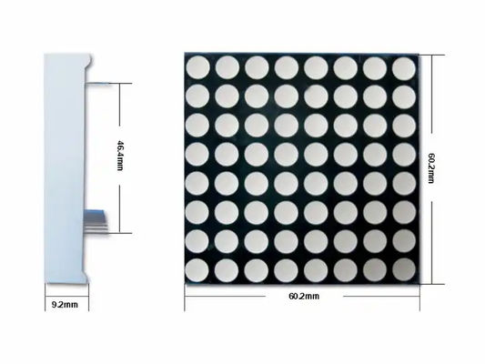64x64mm 7セグメント LEDディスプレイ 16x16 ドットマトリックス ブルーライト エレベーターディスプレイ
