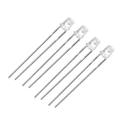 フラットトップUVLEDチップダイオード 3mm Through Hole 365nm 宝石検出用