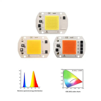 実用的なフルスペクトルCOB LEDチップ 50W 100W 室内植物栽培ランプ