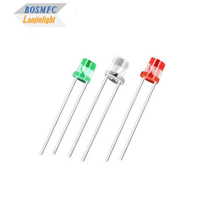 フラットトップ 水透明レンズ 5mm 赤,緑,青 多機能 0.06W 実用光二極管