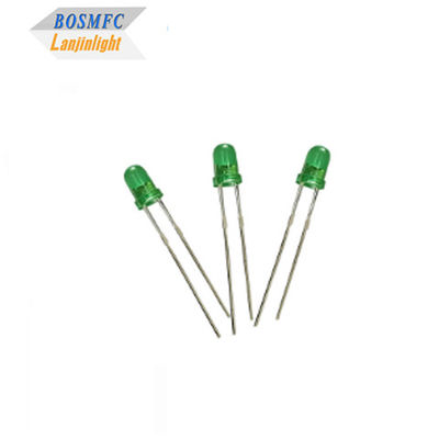 3mmdip led グリーンライト LEDライトエミティングダイオード 5V波長 520nm-535nm