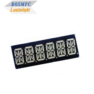 0.39インチ 16セグメント LEDディスプレイ 6桁 スーパーレッド色 49x15x8mm