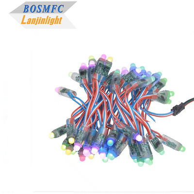 WS2811 ディフューズデジタル RGB LED ストリングライト ピクセルライト 12mm 丸 個別アドレス