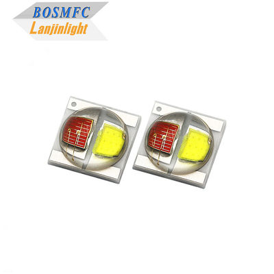 2W 3535 SMD LEDドームレンズ 30度 双色 赤白 350mA 高明るさ LEDダイオード