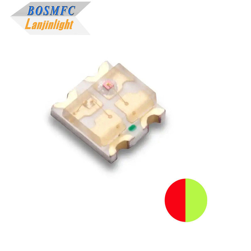 実用的な0.06W 0603 SMD LED 二色 赤と黄色 緑波長 568-576nm 1615