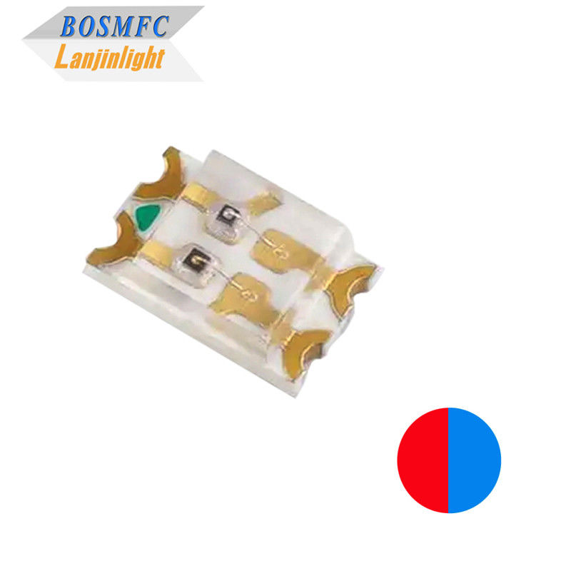 2色SMD LED 0805 赤と青の2色 0.06W ウルトラライトチップ