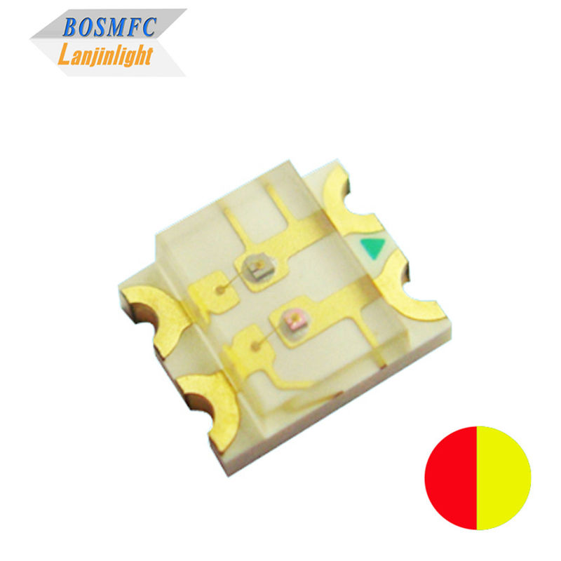 マルチスクリーン SMD LED 1206 赤 黄色 双色 120 度 視角