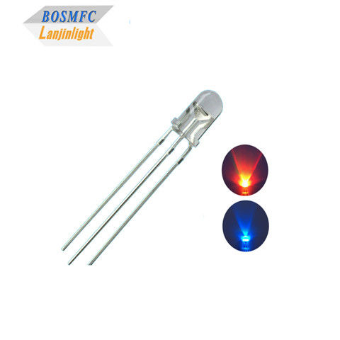 1.8V-2.4V 双色 LED ダイオード 5mm Through Hole 赤 青 色 高明るさ