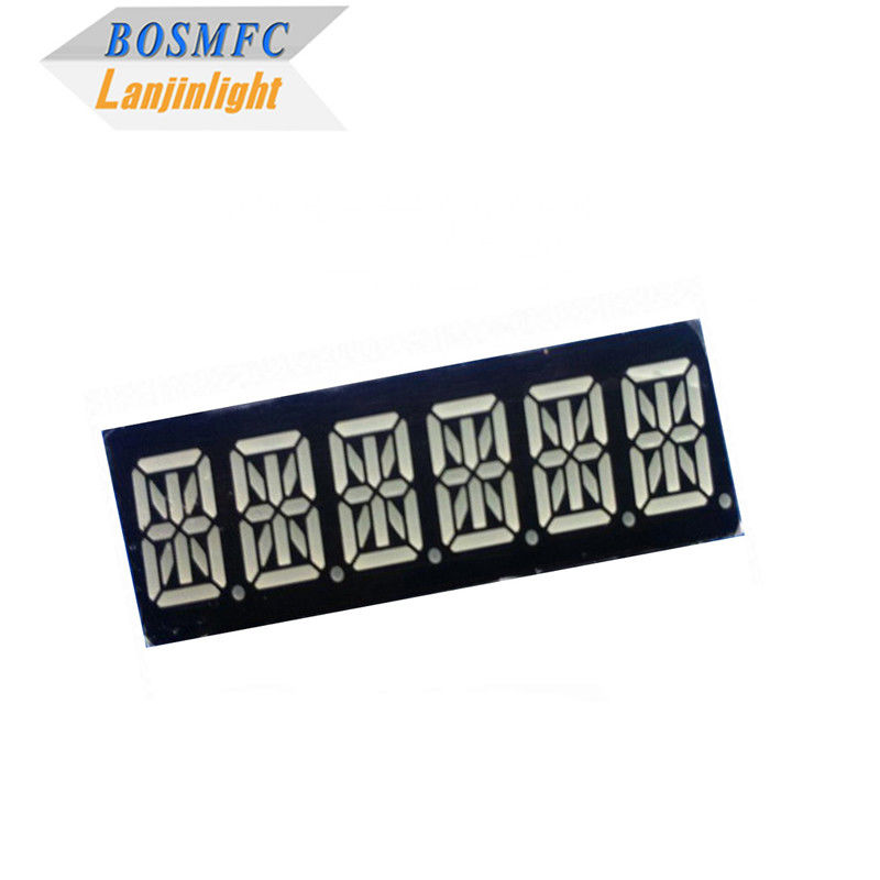 0.39インチ 16セグメント LEDディスプレイ 6桁 スーパーレッド色 49x15x8mm