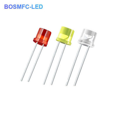 5mm フラット トップ トゥー ホール LED ディフューズ 100 度 視角