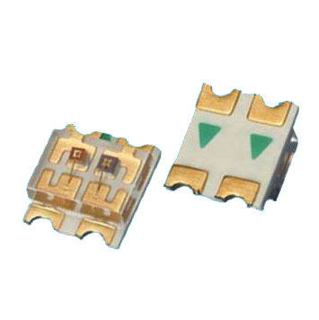 双色 1206 SMD LED 表面マウント 3216 赤と青のライトチップ