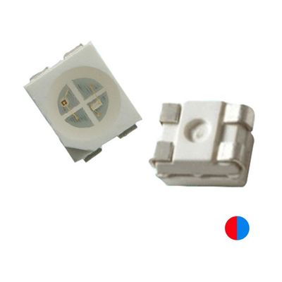 20mA バイカラー PLCC4 3528 SMD LEDチップ 1.9mm 厚さ 赤と青色 4ピン