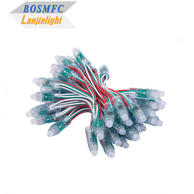 WS2811 ディフューズデジタル RGB LED ストリングライト ピクセルライト 12mm 丸 個別アドレス