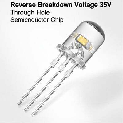 逆方向ブレークダウン電圧35V スルーホールLED エポキシ樹脂半導体チップと波長6000kを組み込み、信号デバイスに使用